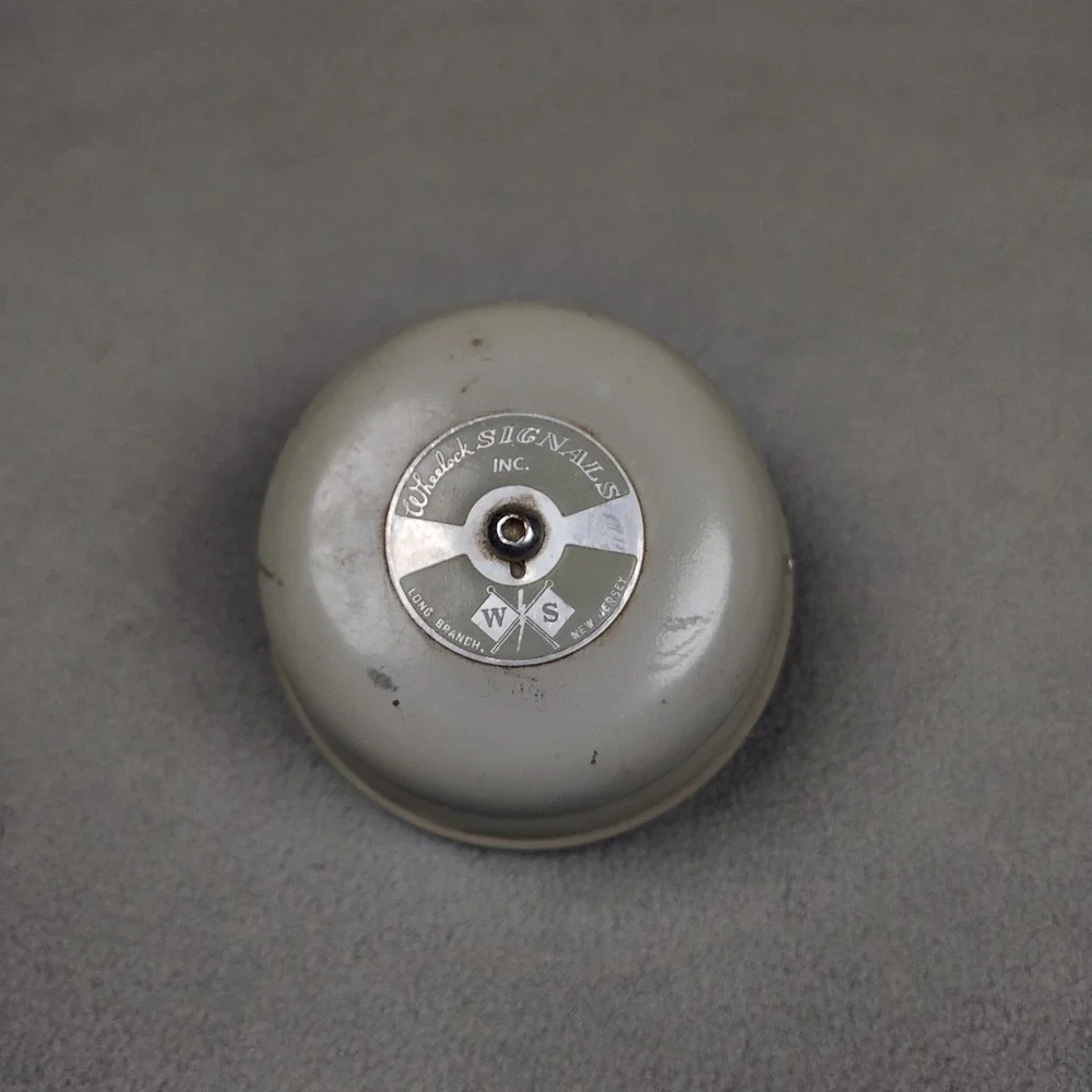 Vintage Wheelock Bell Signal Engineering Alarm Gray USA Heavy Duty Untested